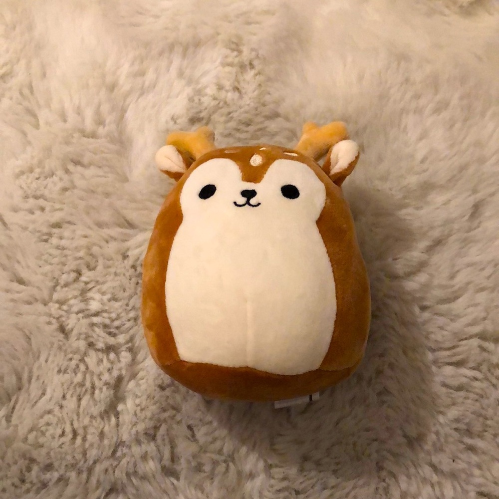 Brown reindeer mini squishmallow